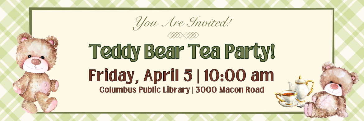 Teddy Bear Tea Party Invitation 