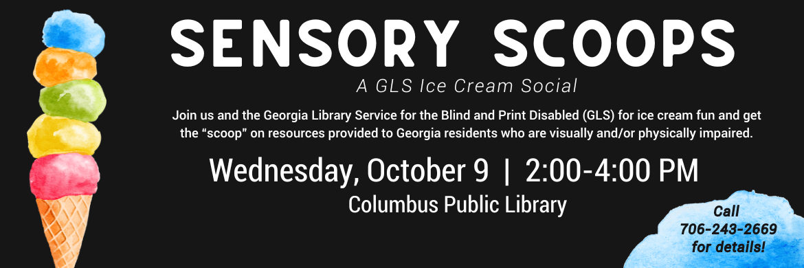 Join Us For Sensory Scoops On October 9 at the Columbus Public Library 